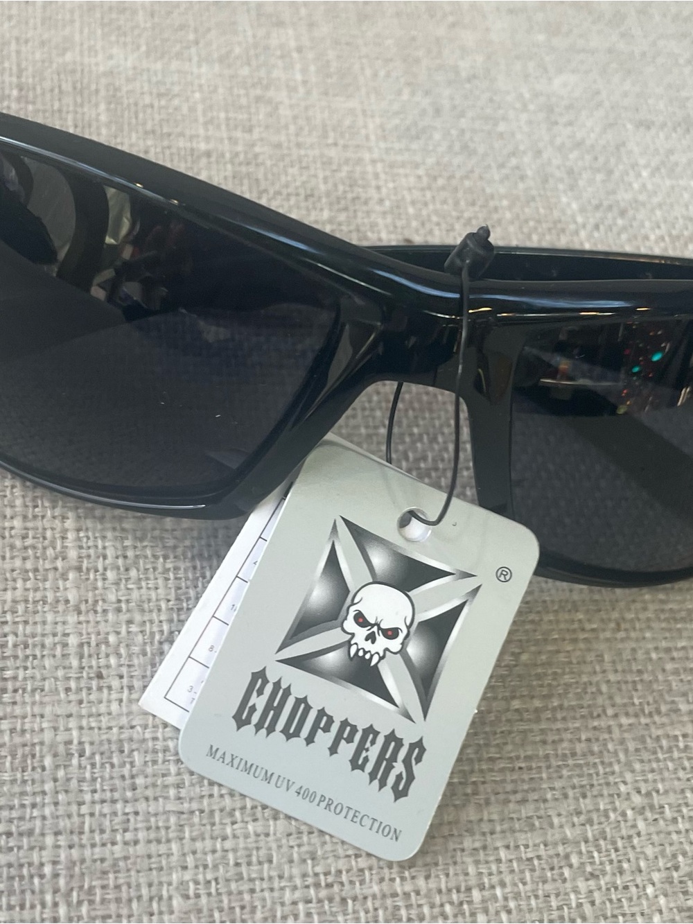 Choppers Men's Black Sunglasses – Rugged UV Protection